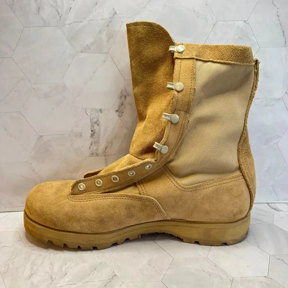Belleville USA MFG Combat Boots Size 11.5 US Military Desert Tan Made In USA
